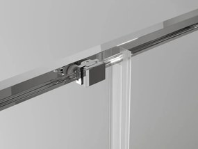 Mexen Exo cabină de duș pătrată glisantă 90 x 90 cm, transparent, crom - 8111-090-090-01-00
