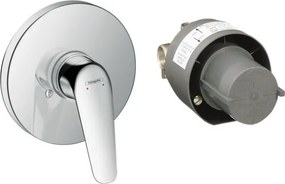 Baterie dus incastrata Hansgrohe Novus monocomanda crom