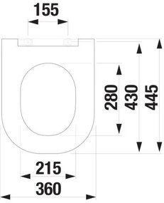Colac de toaletă JIKA H8917160000631 SoftClose MIO duroplast/alb