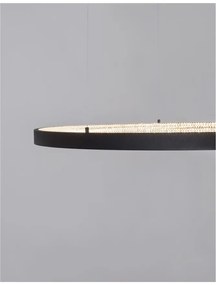 Lustra LED dimabila, design modern PRESTON, 110cm negru NVL-9865110