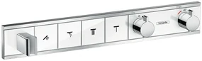 Hansgrohe RainSelect baterie cadă-duș ascuns cu termostat crom-alb 15357400