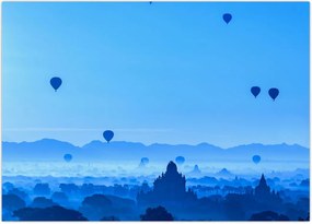 Tablou - Peisaj și săgeți (70x50 cm)