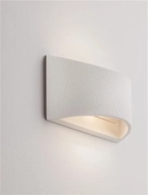 Aplica de perete ambientala din ghips ANELLO alb