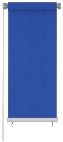 Jaluzea rulou de exterior, albastru, 60x140 cm, HDPE Albastru, 60 x 140 cm