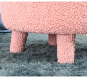 Fotoliu pentru copii PIXI, Ø 46 cm, roz