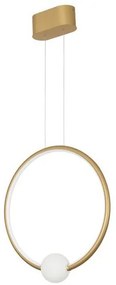 Lustra LED dimabila cu telecomanda design modern Celia auriu