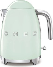 Cana electrica SMEG KLF03PGEU, 2400 W, 1,7 l, Baza rotativa la 360°, Finisaj lucios, Verde pastel