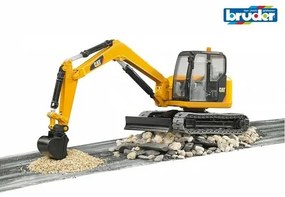 Excavator pe șenile Bruder CAT, 40,9 x 16,3 x 18 cm