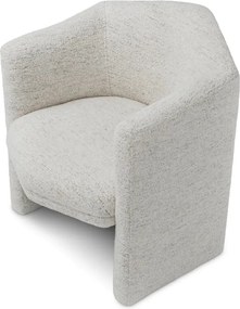 Fotoliu elegant design LUX Watertown, Seashell off white