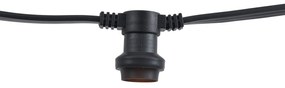Ghirlande luminoase negre conectabile cu priză 10m 20 de lumini IP44 - Lubber