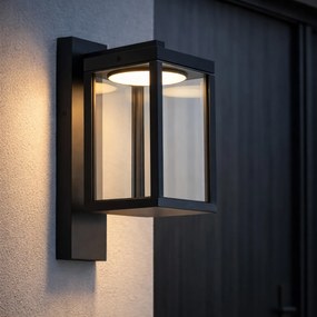 Lampa de perete exterioară neagră cu LED IP54 - Ferdinand