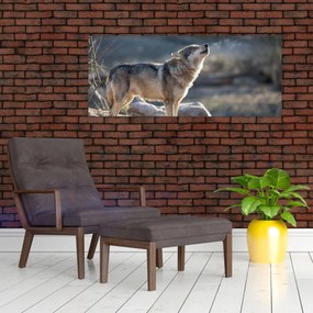 Tablou - Lupul urlător (120x50 cm)