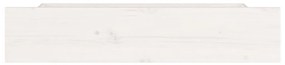 Sertare pentru pat, 4 buc., alb, lemn masiv de pin Alb, 95 x 57 x 18 cm