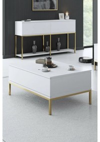 Măsuță de cafea Lord White and Gold