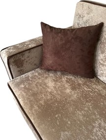 Fotoliu SAMY NEXT extensibil, cu lada de depozitare, stofa plusata bej , cadru metalic ,103x100x92 Catifea plusata, Bej