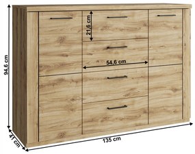 Comodă DORIS (stejar navarra). 1091499