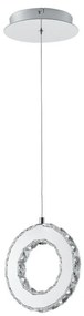 Lustra LED suspendata design modern Girona crom