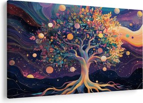 Tablou – Arbore violet plin de energie (90x60 cm)
