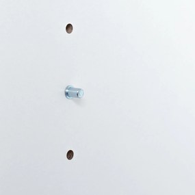 Deuba Comodă albă cu 2 uși și sertare