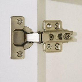 kleankin Columna de Baño  Armario Alto Auxiliar cu Rafturi Ajustabile pentru Dus Îngrijire Dormitor 30x33x165 cm Alb | Aosom Romania