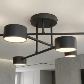 Plafonieră aplicată HALO 6xGX53/10W/230V neagră