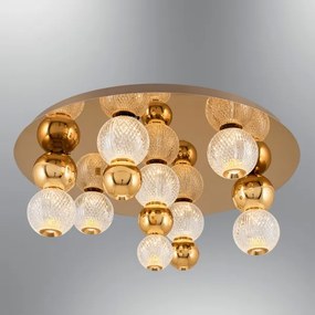 Plafonieră LED CREMONA LED/37W/230V 3000K aurie