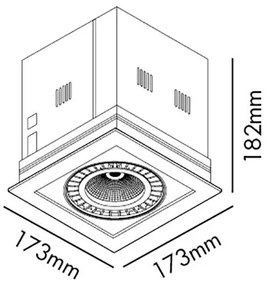 Spot LED incastrabil COLIN-1 56° 30W 3000K 034009401