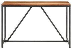 Masa de bucatarie, 120 x 60 x 76 cm, lemn masiv de sheesham 1, Negru, 120 x 60 x 76 cm