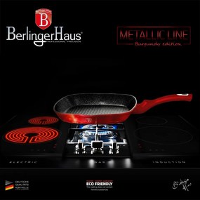 Tigaie Grill 28 cm Burgundy Metallic Line Berlinger Haus BH 1271N