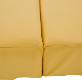 Saltea pliabilă/fotoliu extensibil, 2 in 1, galben, VEDIS