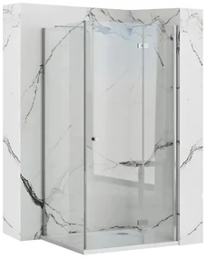 Cabina de dus dreptunghiulara Rea Madox U cu usa batanta 90x120 crom