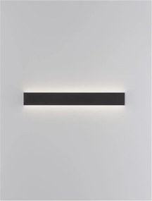 Aplica LED pentru baie cu protectie IP44 SELINE negru L-60cm