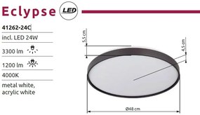 Plafoniera LED slim design circular ECLYPSE