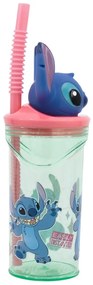 Disney Lilo și Stitch Easily Distracted Cana cu pai 3D din plastic 360 ml
