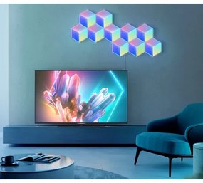 SET 10x corp de iluminat LED Govee Glide Hexa Pro LED Smart RGBIC Wi-Fi