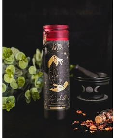 Arome Lumânare organică Rose&amp;Peony 300 gîntr-un pahar înalt colorat cu panglică