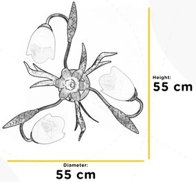 Plafonieră SONIA 3xE14/6W/230V ONLI
