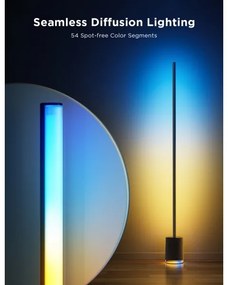 Lampadar LED cu difuzor Govee Pro RGBICWW Wi-Fi + telecomandă