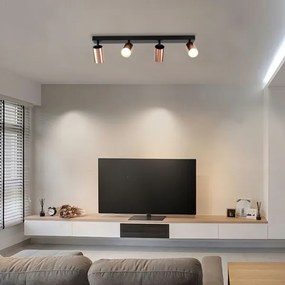 Immax NEO 08303L - Spot PUNTO 4xGU10/9W/230V aur roz