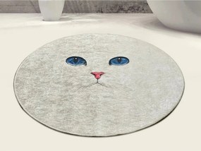 Covoras baie BLUE EYES DJT, 100x100 cm, forma rotunda, poliester, mult