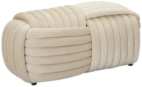 Mauro Ferrettibancă Softy Crem, Dimensiuni: 90X45X45 cm. | Aosom Romania