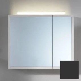 Dulap suspendat cu oglinda KolpaSan Blanche antracit 70 cm