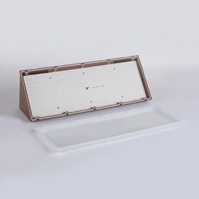 Brilagi - Aplica LED de perete pentru exterior TRIANGLE, 42W/230V, 3000/4000/6500K, maro, IP65