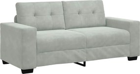 vidaXL Canapea loveseat gri deschis 180x77x82 cm catifea