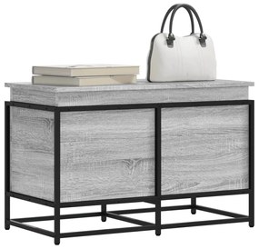 vidaXL Cutie depozitare gri sonoma 80x40x51,5 cm lemn prelucrat