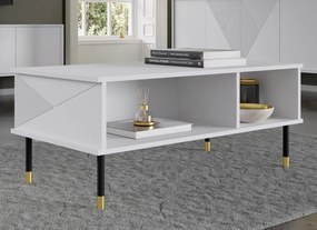 Măsuță cafea Wenty (alb + Negru + Auriu). 1125165