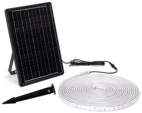 Bandă LED RGB solară dimabilă LED/10W/3,2V 10 m IP65 + telecomandă
