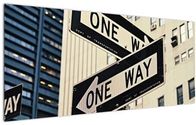 Tablou - New York ONE WAY (120x50 cm)