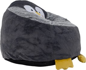 Fotoliu tip sac pinguin, gri, PINGO