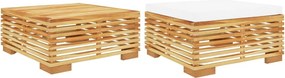 vidaXL Set mobilier de grădină, 2 piese, lemn masiv de tec